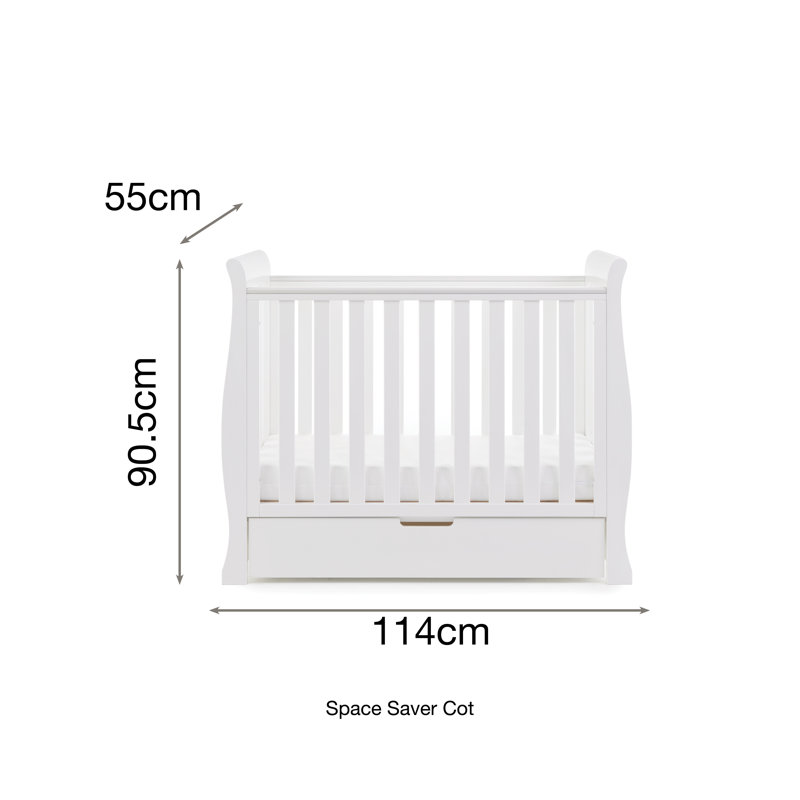 Stamford Space Saver 2-Piece Nursery Furniture Set, White