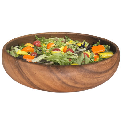 10" Acacia Wood Multi Purpose Serving Bowl