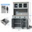 Armoire de rangement 71 po avec huche de cuisine-1246527280
