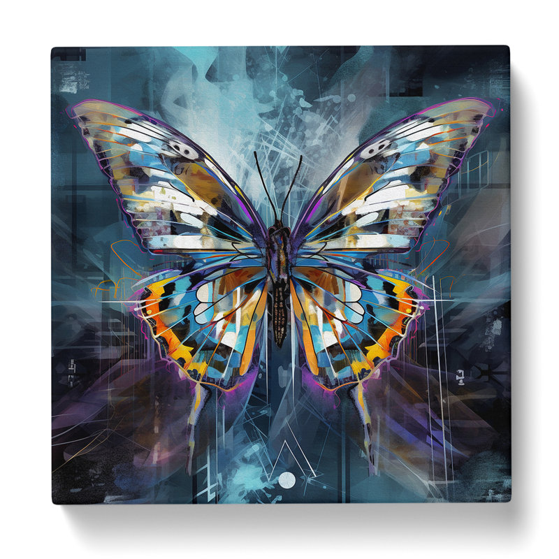 Butterfly Futurism No.2 - No Frame Print, 35cm H x 35cm W x 3cm D