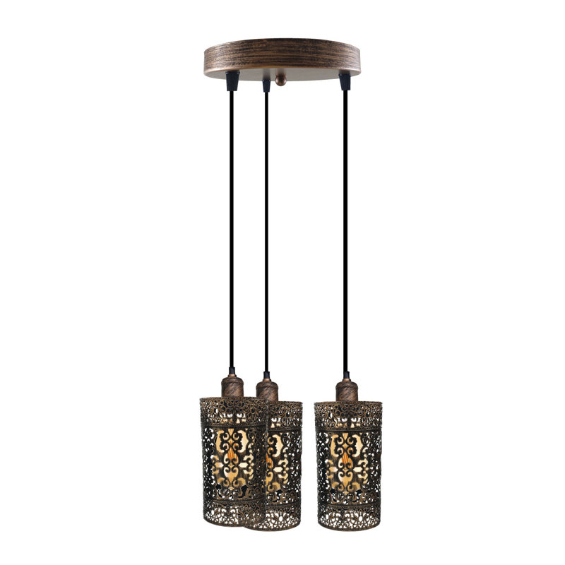 Modlin 3 - Light Cluster Pendant, Brushed Copper