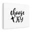Choose Joy Cross White - Wrapped Canvas Print-1750054260