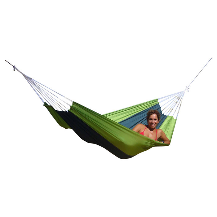 Silk Traveller Ocean Blue Camping Hammock, Green