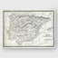 Espagne, croquis de carte II, impression sur toile-20748952-80498287