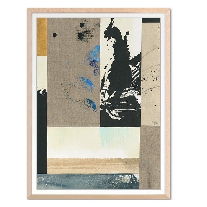 Assemblage 1 Print by Ngo, PC, Maple Single Picture Framed, 44'' H x 33'' W