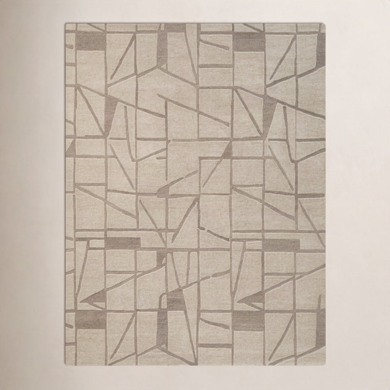 Lira Hand Tufted Wool Flurry Rug, Rectangle 7'6" x 9'6"