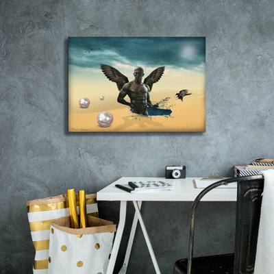 "Epic Graffiti" Desert "par Mark Ashkenazi, art mural sur toile
