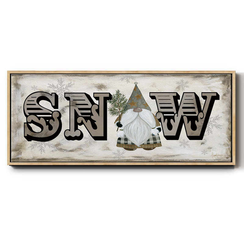 «Winter Wonderland Friend Snow», toile encadrée, H 20 po x l 50 po