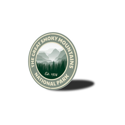 Panneau en aluminium du parc national des Great Smoky Mountains