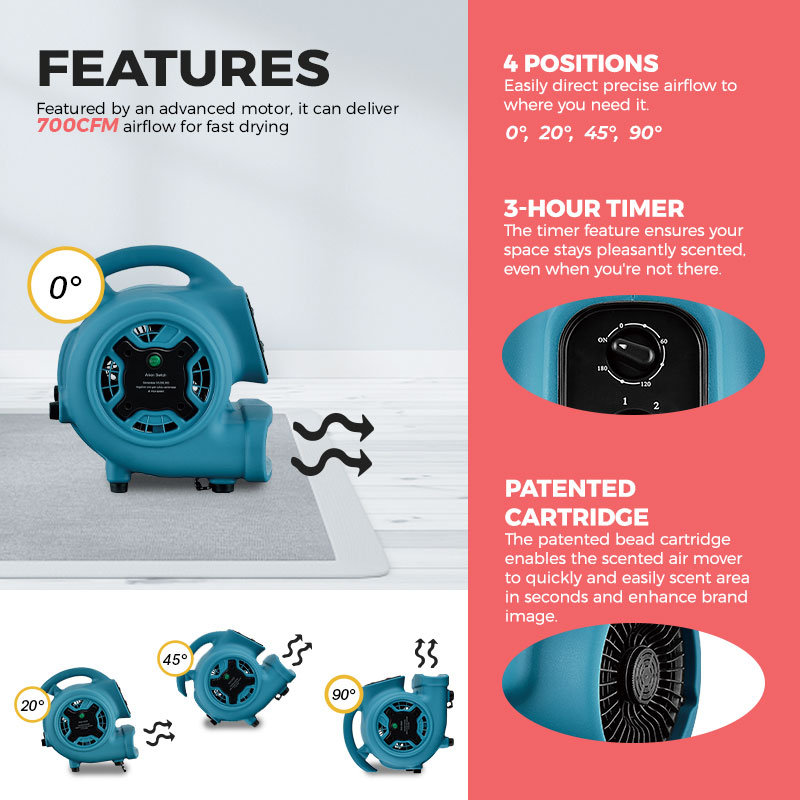 Latitude Run 27.1cm Oscillating Blower Fan Fan