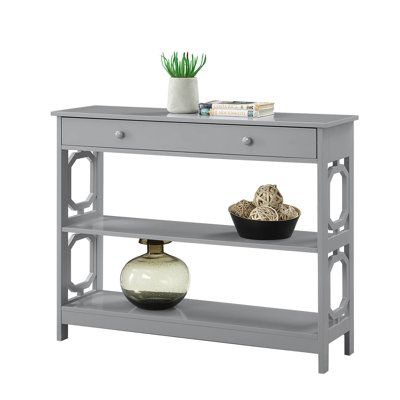 Minier 1-Drawer Console Table with Shelves