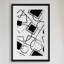 «Circle Squares», reproduction d'art encadrée-16739297