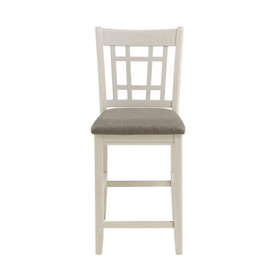 Ensemble de chaises de salle à manger à hauteur de comptoir avec cadre en bois 2 pièces