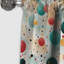 Turquoise rétro Revival Pois Delight V - rideau occultant abstrait - 1 panneaux-107551527