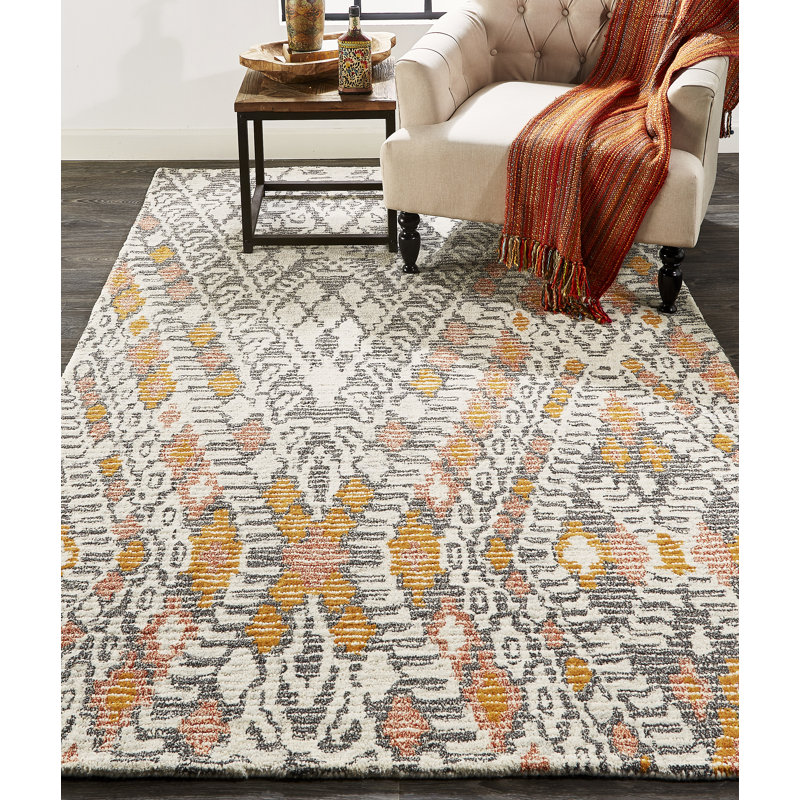 Tapis en laine Kaylianna, Rectangle de 5 pi x 8 pi