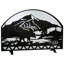 Bear Creek Single Panel Fireplace Screen