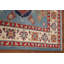 Tapis géométrique Kazak à motif oriental bleu 5
