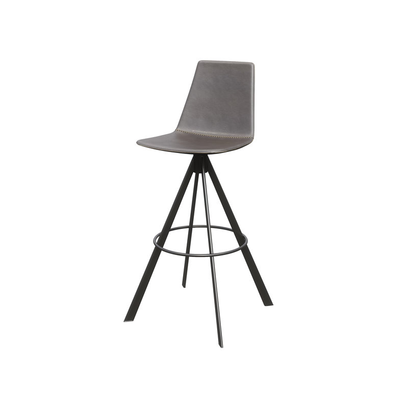 Tabouret de bar pivotant de 30 po, Pierre grise