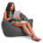 Bean Bag Chair Structured Seat for Kids, Teens and Adults, Comfy Bean Bag Chair for Gaming, Reading and Watching TV, Malibu Lounge Chair, Multiple Colors and Fabrics-429208846