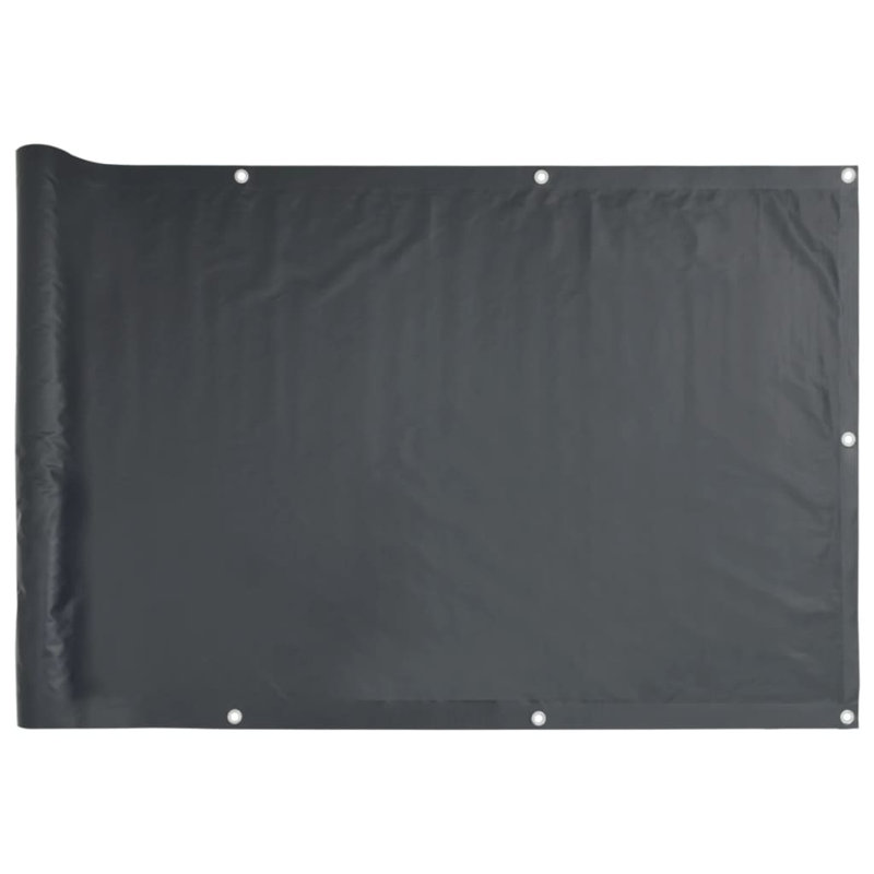 Chantavia Fabric Balcony Privacy Screen, 400cm W x 120cm D, Anthracite