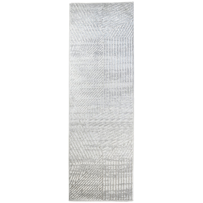 Tanja Collection Modern Geometric Area Rug, Runner 2'6" x 7'9"