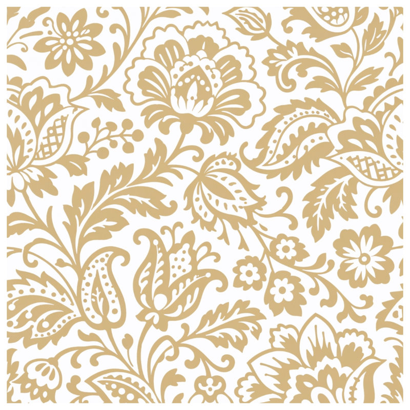Tapisserie murale beige à motif floral - Décoration murale florale, 50in H x60in W with 4 Grommets