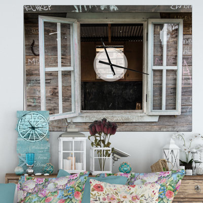 Horloge murale en bois