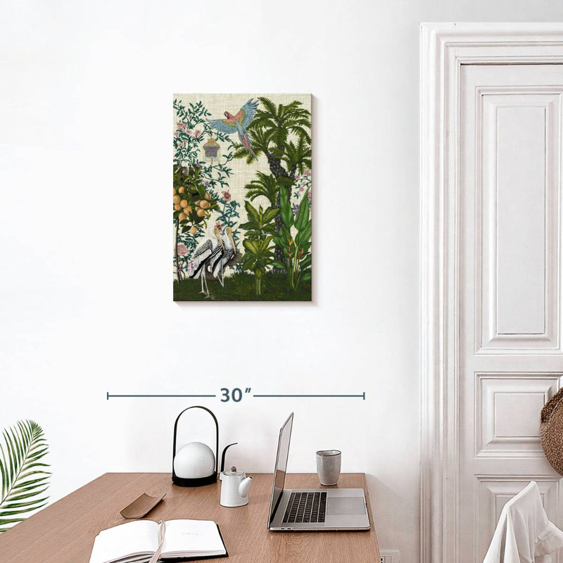 Brampt Paradis Chinoiserie II, H 24 po x l 16 po