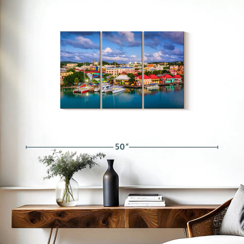 Saint John's Port City, H 20 po x l 33 po