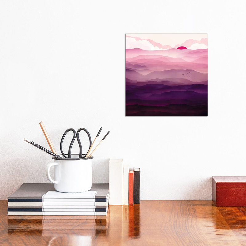 Ultra Violet Day by SpaceFrog Designs - Wrapped Canvas Painting, 30.48 cm H x 30.48 cm W