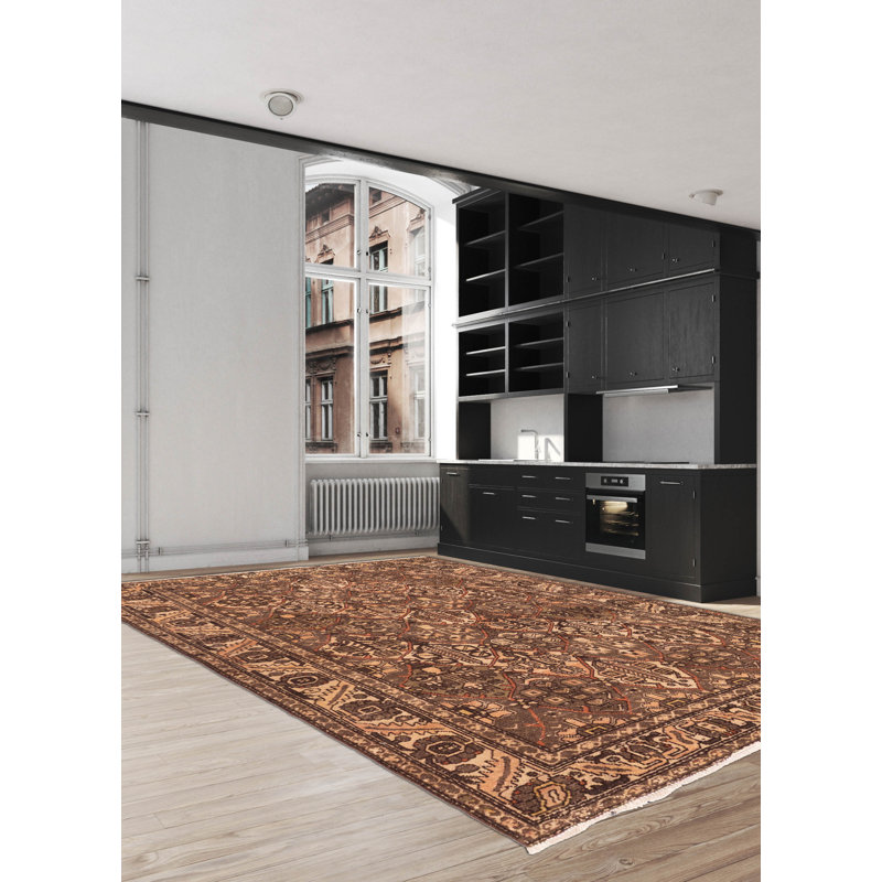 Tapis brun Antalya Vintage 5 pi 3 po x 6 pi 8 po