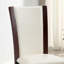 2 pièces de chaises de salle à manger en similicuir brun cerise foncé-1602013989