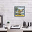 Toile épique Graffiti «Walleye» par Jim Baldwin, 12 po x 12 po