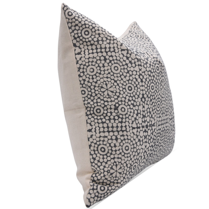 Housse de coussin fabriquée à la main Fab Divine Chunributi, 16" x 16"