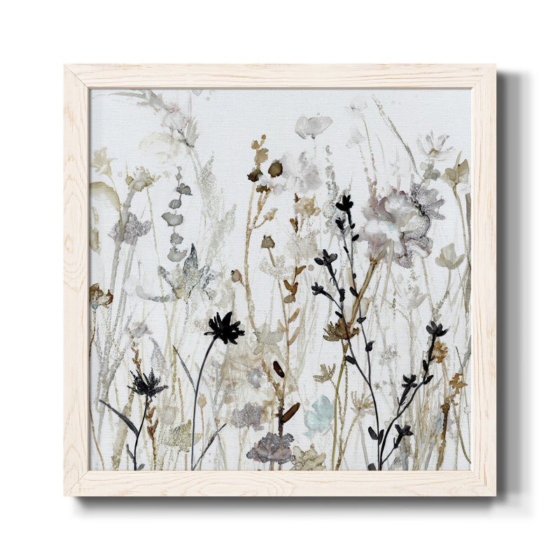 «Wildflower Mist II» par J Paul, reproduction d'art sur papier encadrée, H 35,5 po x l 35,5 po x P 1,5 po, Cadre blanc