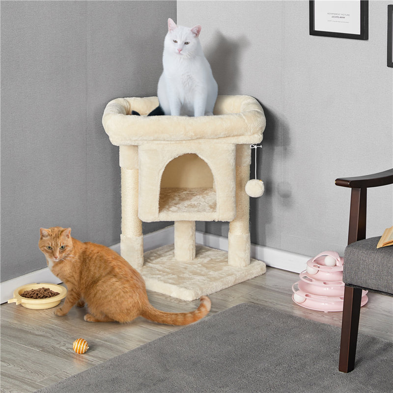 color 59cm Cat Tree, Beige