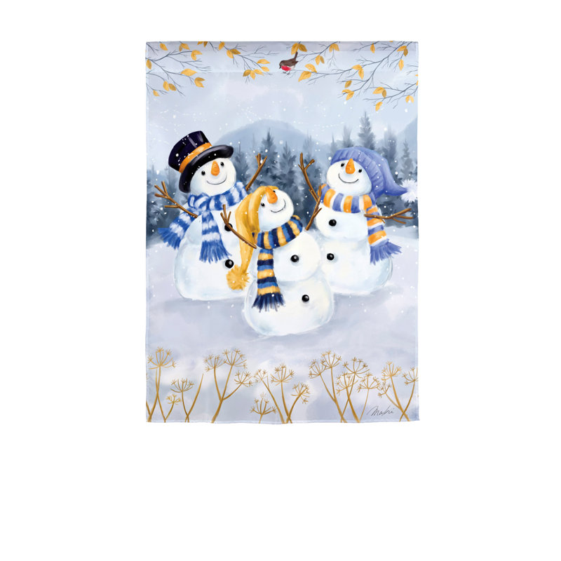 Drapeau «Happy Snowmen» en suède