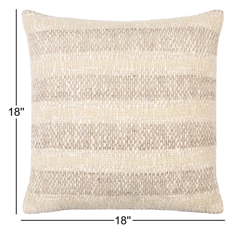 Nicki Accent Throw Pillow Cover, 18"H x 18"W
