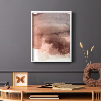 Red Ochre Abstract II Framed Print - Solid Wood