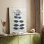 Fleurs pressées bleu marine - Cavas enveloppés de galerie-108844271