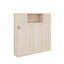 Grand lit escamotable avec armoires de rangement-1869629255