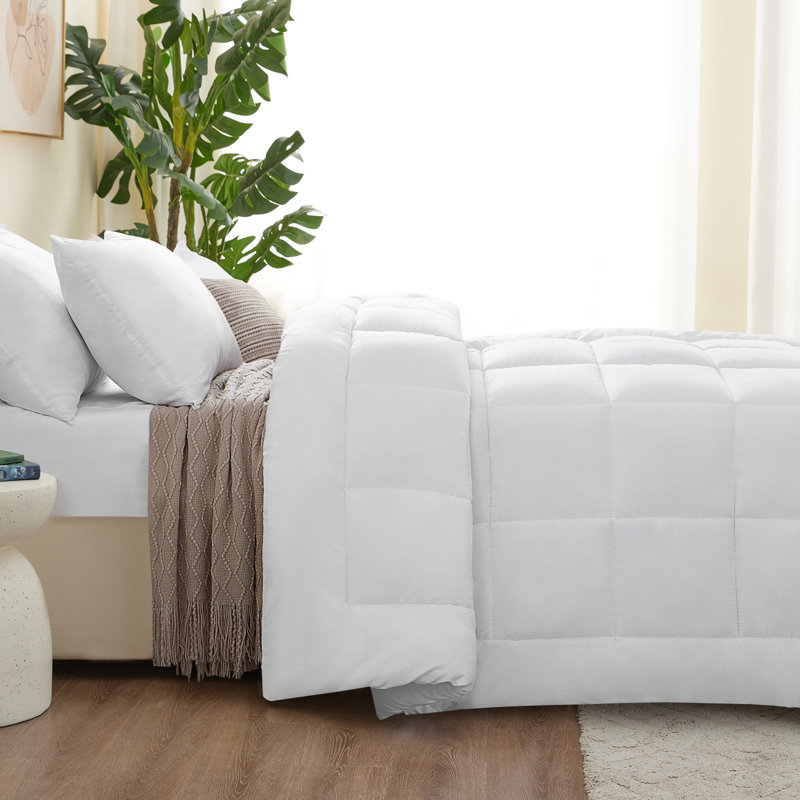 Édredon en microfibre / polyester et insert de couette, Grand lit