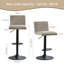 Tashina Vintage Suede Upholstered Bar Stool Height Adjustable Single 360 Swivel-1593599799