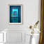 Cerulean Corridor I Framed Graphic Art-496782097-305202044