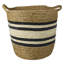 Ensemble de paniers rayés en ruppie maritime