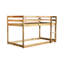 Lit simple au-dessus d'un lit mezzanine avec - Facile à grimper pour du bois massif et un sommeil paisible-1736406820