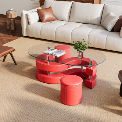 Addaly Glass Top Coffee Table