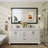 Amara Tempered Glass and Aluminum Alloy Framed French Cleat Mounted Wall Mirror-440482515-440482514