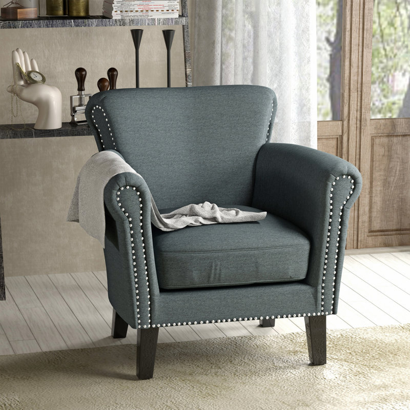 Chaise d'appoint simple, chaise rembourrée d'intérieur, Gris