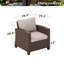 73.2 Cm Outdoor Wicker Patio Chair with Cushions-478718696